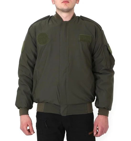 Single Sword Suya Dayanıklı Kolları Çıkabilen Kamuflaj Pilot Mont - 2