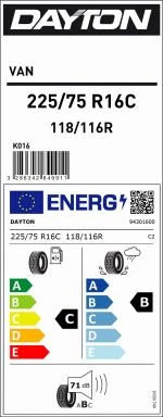 225/75R16C 118/116R DAYTON VAN DAYTON - 4
