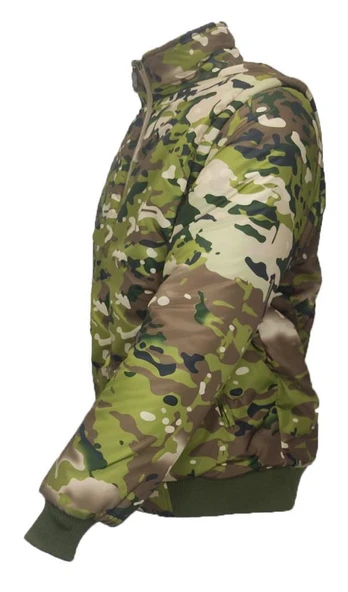 Single Sword Suya Dayanıklı Kolları Çıkabilen Kamuflaj Pilot Mont - 5