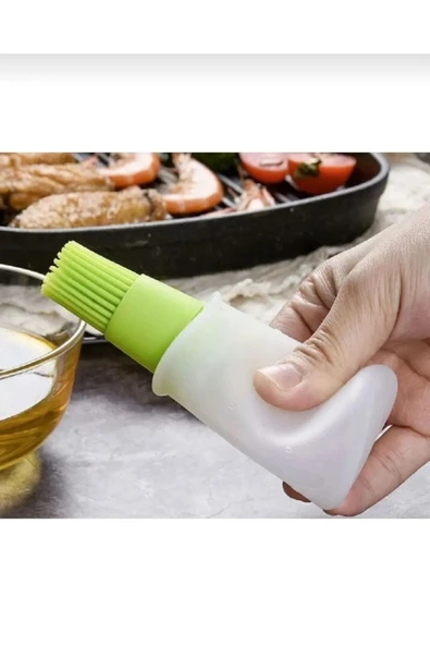 YASİMA 1 ADET Silikonlu hazneli Yağ ve yumurta hazneli fırcalık