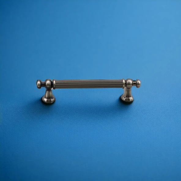 Selçuklu Antik Nikel Metal Kulp 128 mm Mobilya Çekmece Mutfak Dolabı Dolap Kapak Kulpları Kulb Kulpu - 10