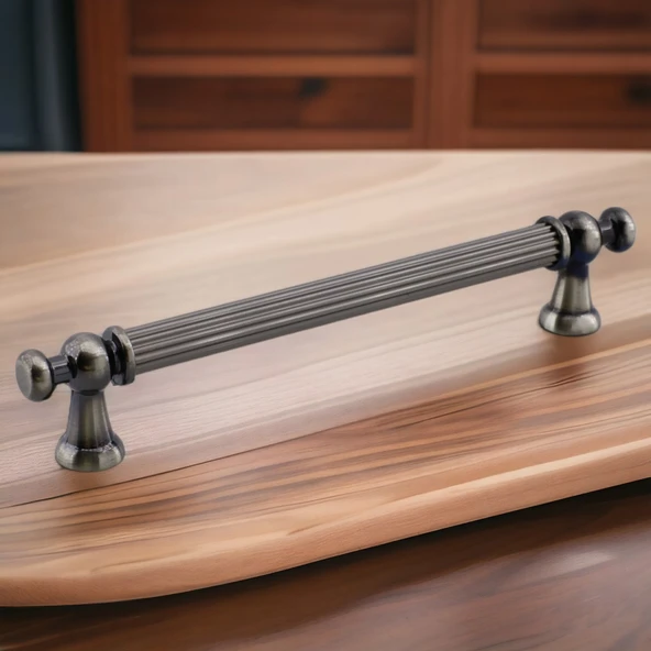 Selçuklu Antik Nikel Metal Kulp 160 mm Mobilya Çekmece Mutfak Dolabı Dolap Kapak Kulpları Kulb Kulpu - Resim 4