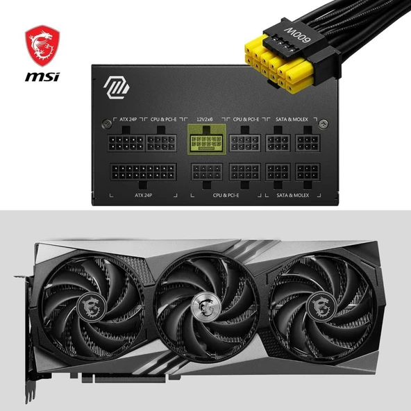 MSI MAG A850GL Gen5 850 W Power Supply - Outlet - 4