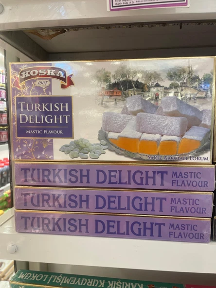 KOSKA DAMLA SAKIZLI LOKUM 400 GR KOLİ 12 ADET