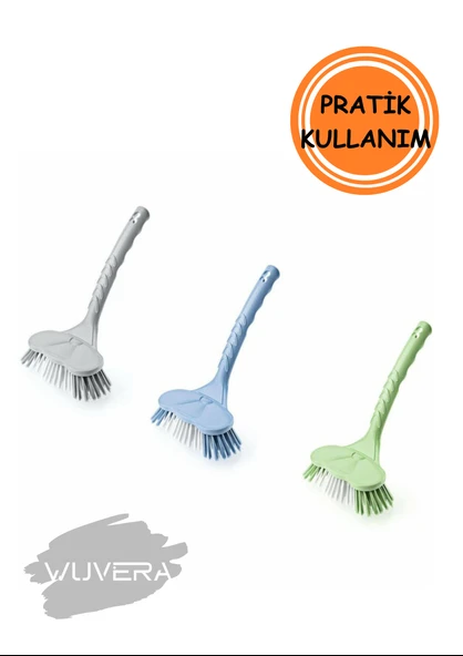 Wuvera Lavabo ve Küvet Fırçası – Sert Kıllı, Dayanıklı ve Ergonomik! - 3