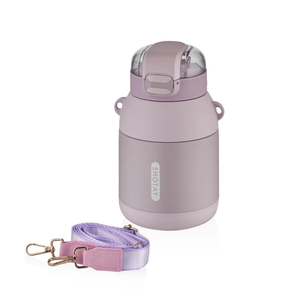 Shotay Dome Çelik Termos Matara 800Ml Lila