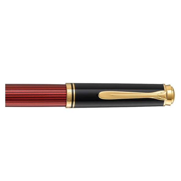 Pelikan Souveran Serisi M400 Kırmızı Siyah Dolma Kalem, B uç - 3