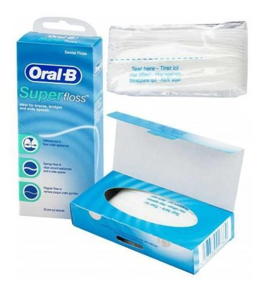 Oral-B Diş İpi Super Floss 50'li