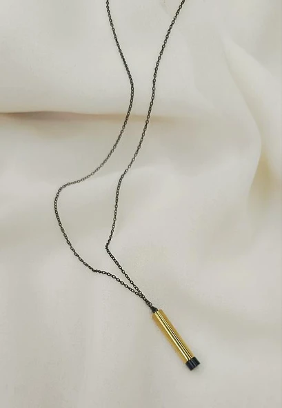 Dilek Kolyesi Çelik 316 L Paslanmaz Silindir Kolye Unisex Not Saklama Zincir - 4