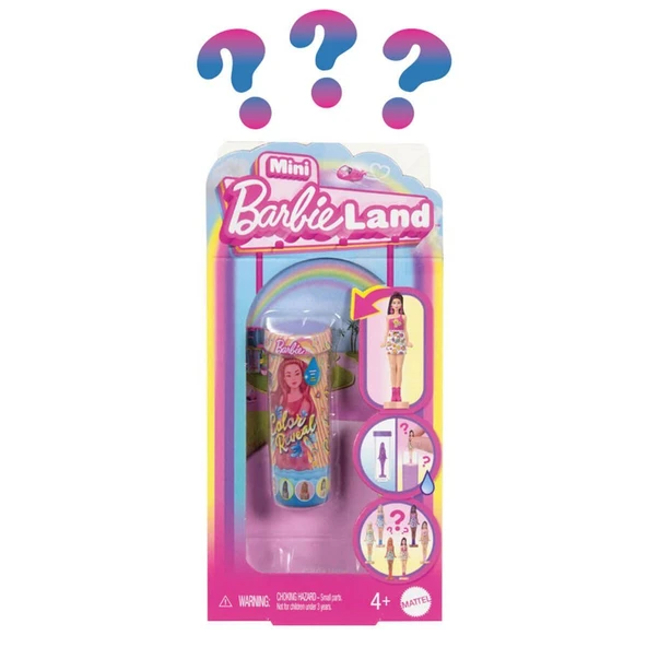 JCR08 Mini Barbieland Color Reveal Sürpriz Bebek -1 adet fiyatıdır
