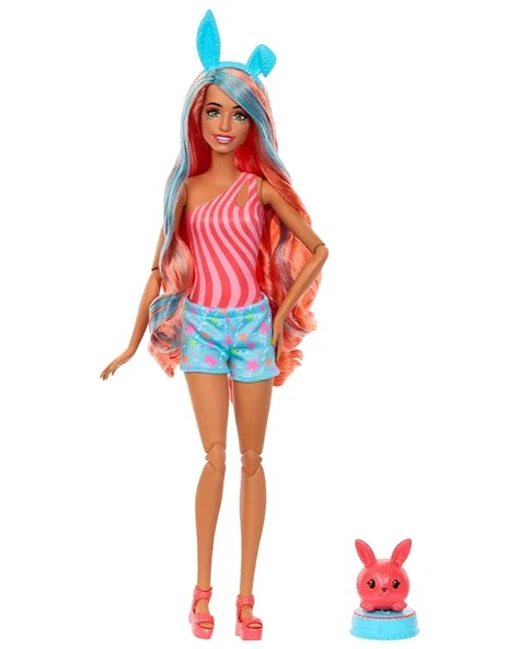 Barbie Pop Reveal Shake Serisi Turuncu Tavşan JCN87 - Resim 2