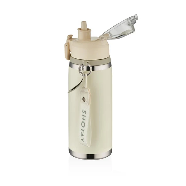 Shotay Camping Çelik Termos Matara 750Ml Beyaz - 2