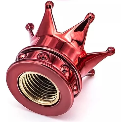 Kral Tacı Alüminyum Sibop Kapağı Kırmızı - 2