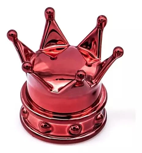 Kral Tacı Alüminyum Sibop Kapağı Kırmızı - 4