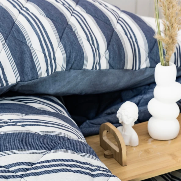 Schafer Home İnfinity Çift Kişilik Complete Set 4 Parça-İndigo - 7