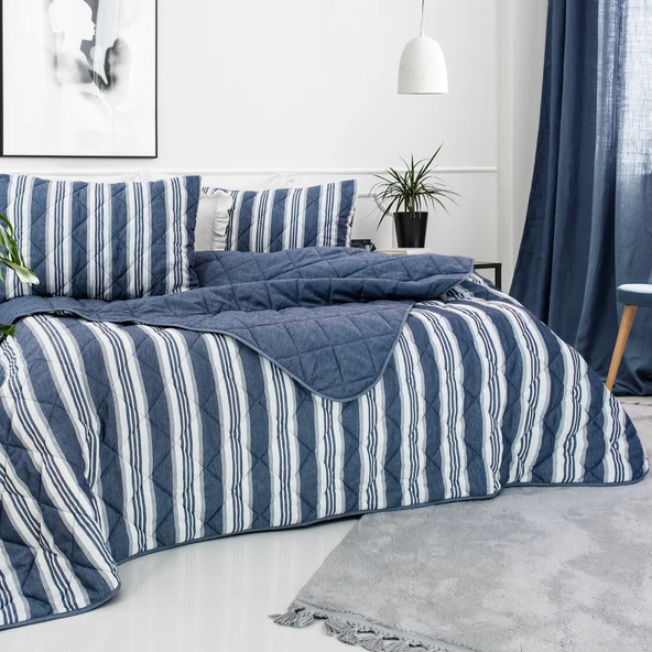 Schafer Home İnfinity Çift Kişilik Complete Set 4 Parça-İndigo - 2