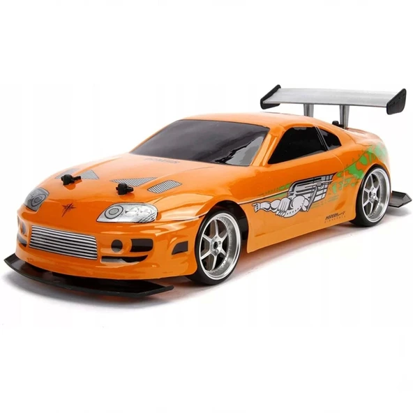 Nessiworld 1:10 Fast & Furious 1995 Kumandalı Brian's Toyota Supra Drift Turbo Araba - Resim 2