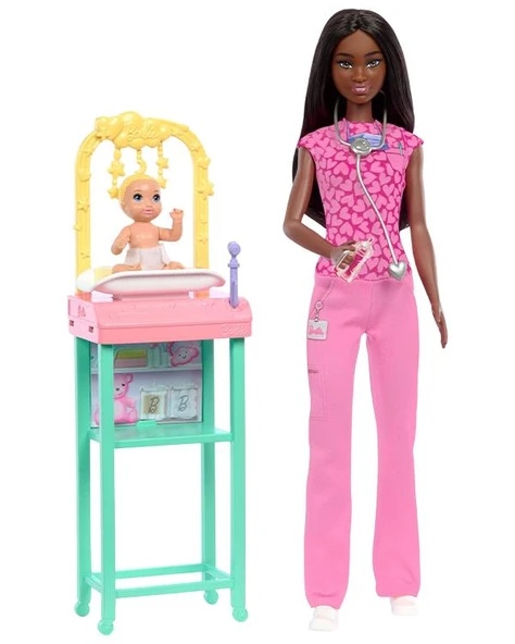 Barbie Kariyer Bebeği Bebek Doktoru JCR73 - 2