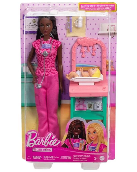 Barbie Kariyer Bebeği Bebek Doktoru JCR73