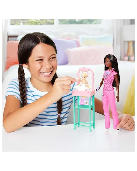 Barbie Kariyer Bebeği Bebek Doktoru JCR73 - 5