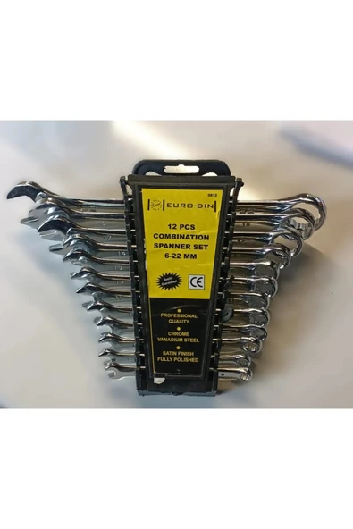 12 Parça Kombine Anahtar Takımı 12 Li Düz-yıldız 6 X 22 Mm - 1