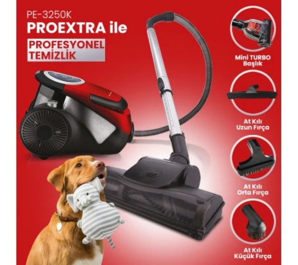 Goldmaster Proextra PE-3250K Süpürge Kırmızı - 2