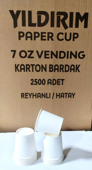 7 OZ BASKISIZ KARTON BARDAK (  3000 ADET ) - 2