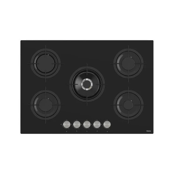 Ferre 75 CM Wok'lu Cam Ankastre Ocak