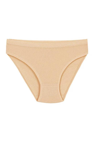 6 Adet Yıldız Bayan Ribana Bikini Külot Ten 3720