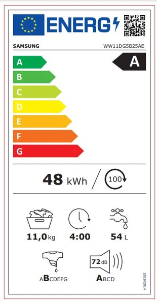 SAMSUNG WW11DG5B25AEAH 11KG 1400 DEVİR ÇAMAŞIR MAKİNESİ - 4