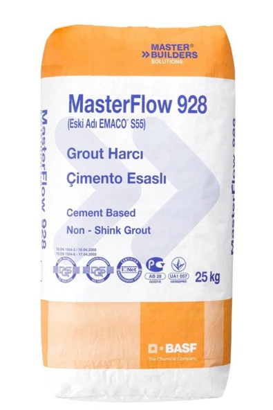 Masterflow 928 25kg Kendiliğinden Yerleşen Yayılan Grout Harcı
