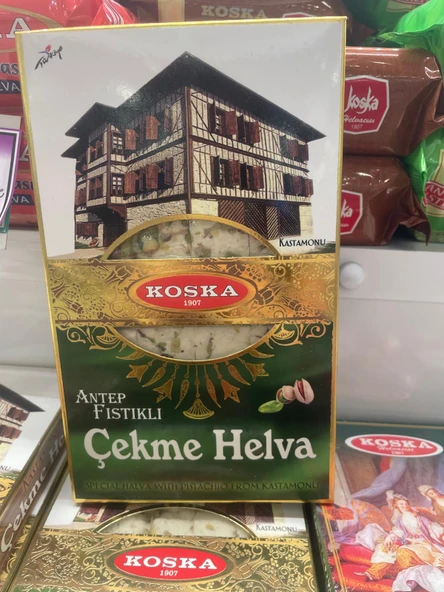 KOSKA ANTEP FISTIKLI ÇEKME HELVA 240 GR KOLİ 12 ADET - 4