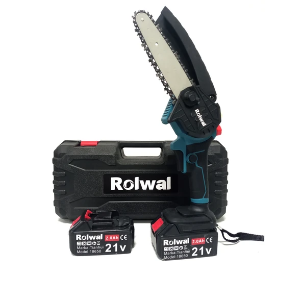 Rolwal Profesyonel 21V 2.0ah Şarjlı Dal Budama Testeresi 15 cm - 2