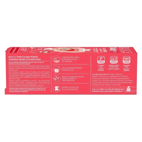 Nessiworld  .Baby Diş Macunu 35ml 0-3 Yaş Elma - Resim 3