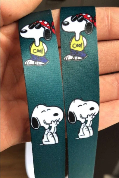 Iphone 11 Uyumlu Snoopy Tasarım Tuşları Renkli Telefon Boyun Askılı Set Kılıf - 3