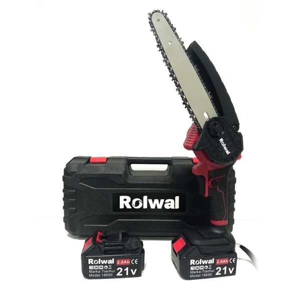 Rolwal Profesyonel 21V 2.0ah Şarjlı Dal Budama Testeresi 20 cm - 4