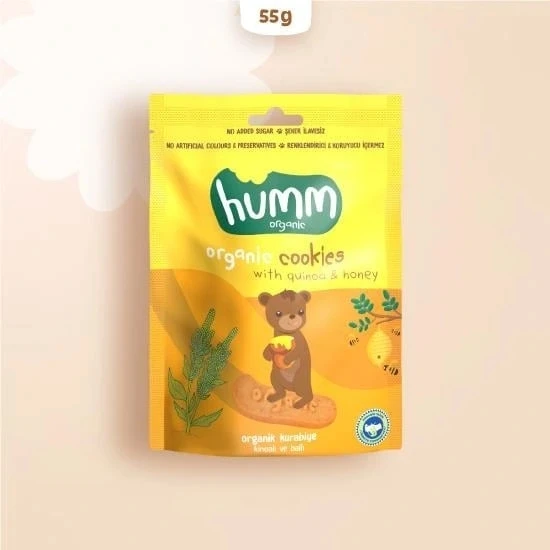 Nessiworld Humm Organik Ballı ve Kinoalı Kurabiye 55 Gr