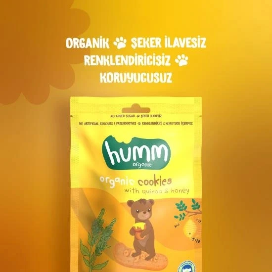 Nessiworld Humm Organik Ballı ve Kinoalı Kurabiye 55 Gr - 2