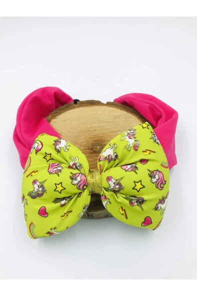 Desenli Lastik Bandana