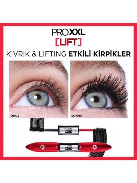 L'Oreal Paris Pro Xxl Lift Çift Taraflı Maskara - Kirpik Lifting Etkisi - 2