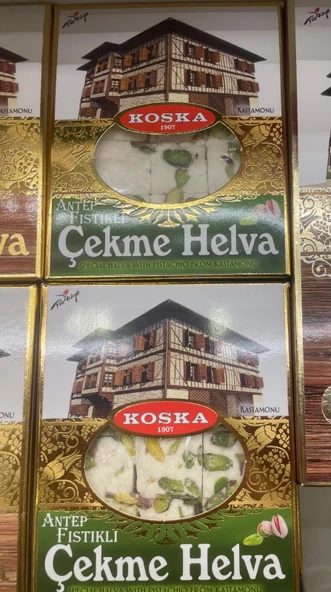 KOSKA FISTIKLI ÇEKME HELVASI 120 GR KOLİ 12 ADET - 4