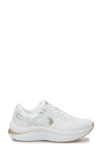 U.S. Polo Assn. GENESIS WMN 5FX 101938169 Kadın Spor Ayakkabı Beyaz Altın
