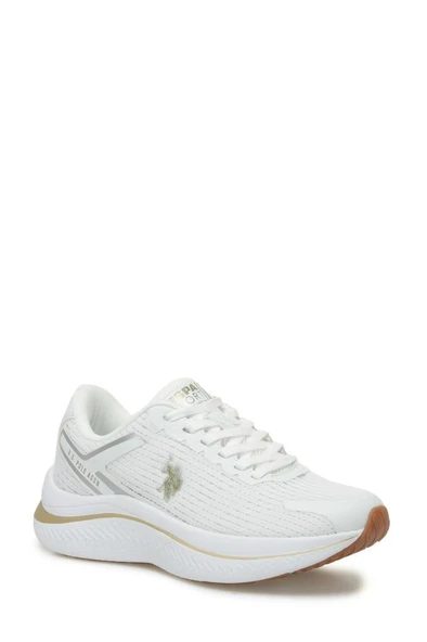 U.S. Polo Assn. GENESIS WMN 5FX 101938169 Kadın Spor Ayakkabı Beyaz Altın - 2