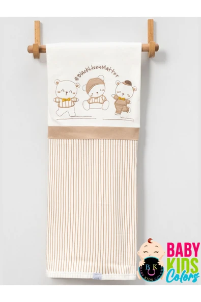 BABY KİDS COLORS Kutulu - Erkek Yenidoğan Kıyafetleri 10'lu Hastane Çıkış Setleri Papyonlu Ayıcık Nakışlı %100 Pamuk - 7