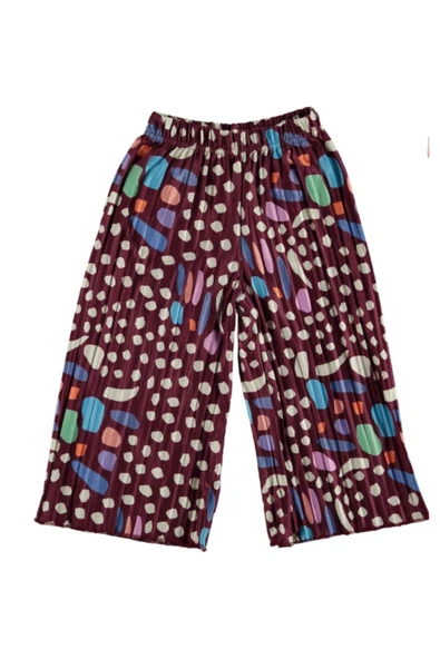 BABY KİDS COLORS Süprem Puantiyeli Pliseli Pantolon Garson