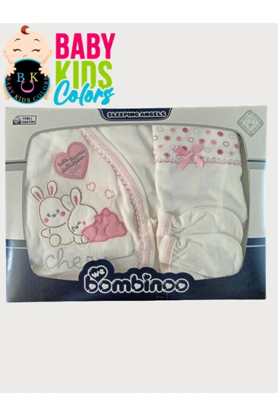 BABY KİDS COLORS Yenidoğan Bebek 5'li Hastahane Çıkış Seti Kutulu