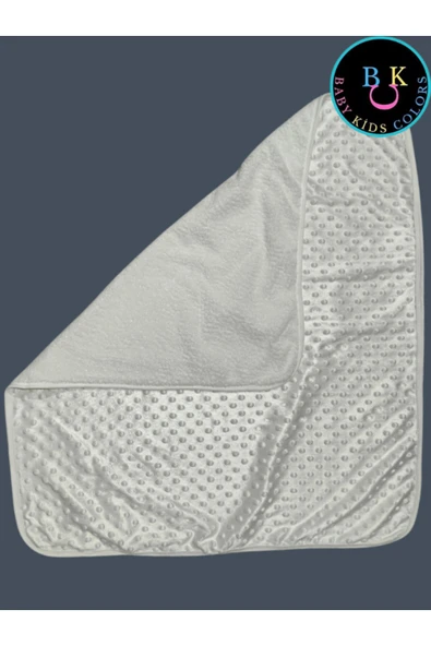 BABY KİDS COLORS Nohut battaniye bebek battaniyesi çift katlı welsoft&nohut - 4