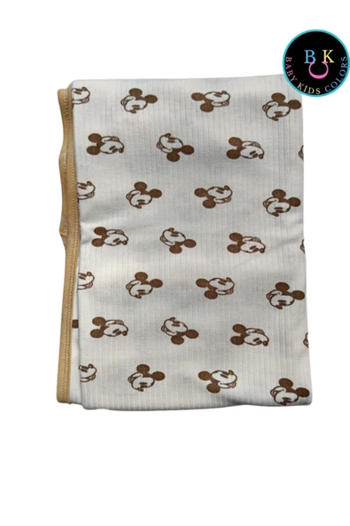 BABY KİDS COLORS Baskılı bebek battaniyesi 80*90 Çift kat