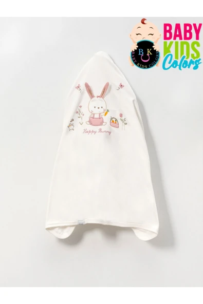 BABY KİDS COLORS Kutulu-Tavşan Yenidoğan Kıyafetleri 10'lu Hastane Çıkış Setleri Nakışlı %100 Pamuk Zıbın Set - 5