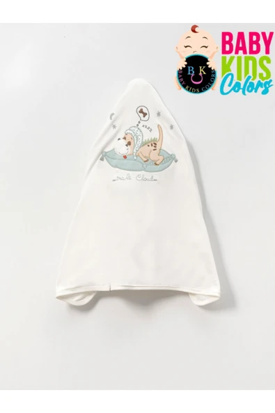 BABY KİDS COLORS Kutulu - Erkek Yenidoğan Kıyafetleri 10'lu Hastane Çıkış Setleri Sevimli Köpek Nakışlı %100 Pamuk - 4